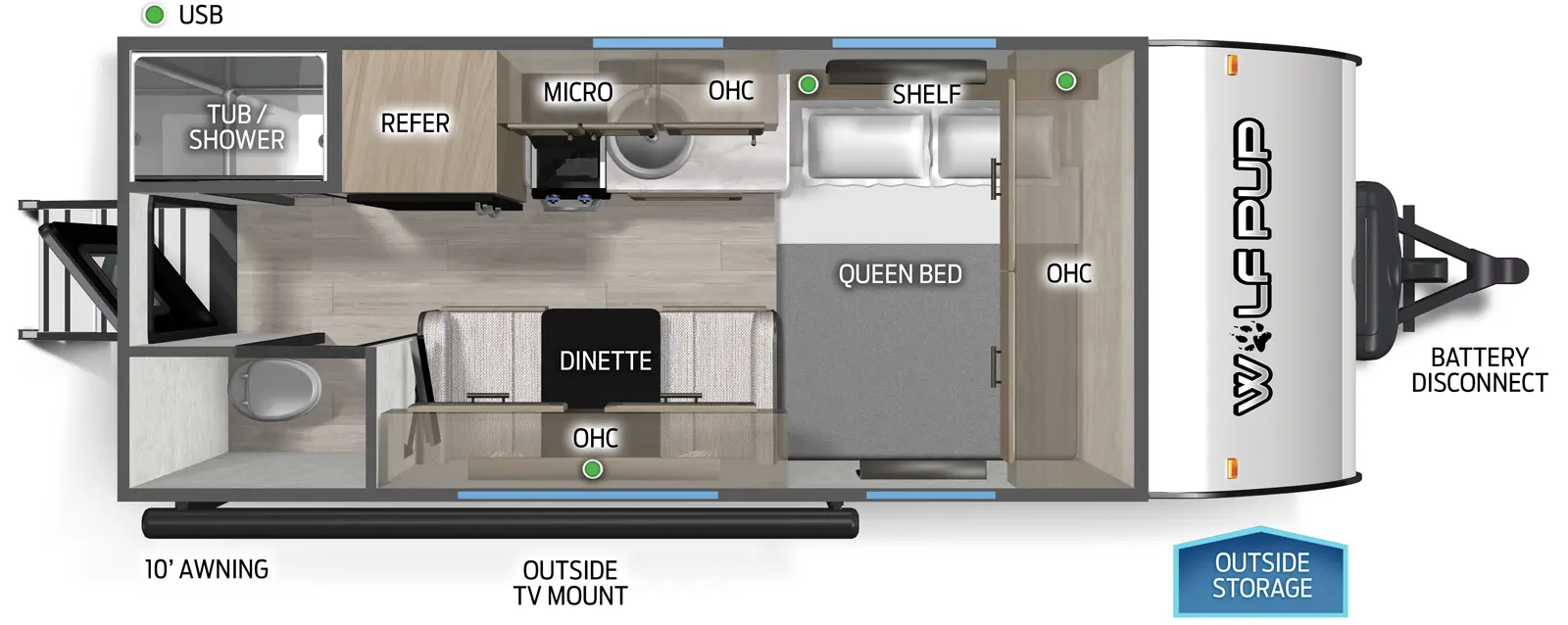 Cherokee Black Label 14CCWBL Floorplan